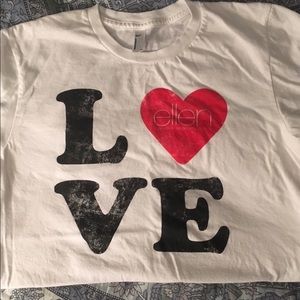 4/$10 - LOVE ❤️ Tee from The Ellen Show
